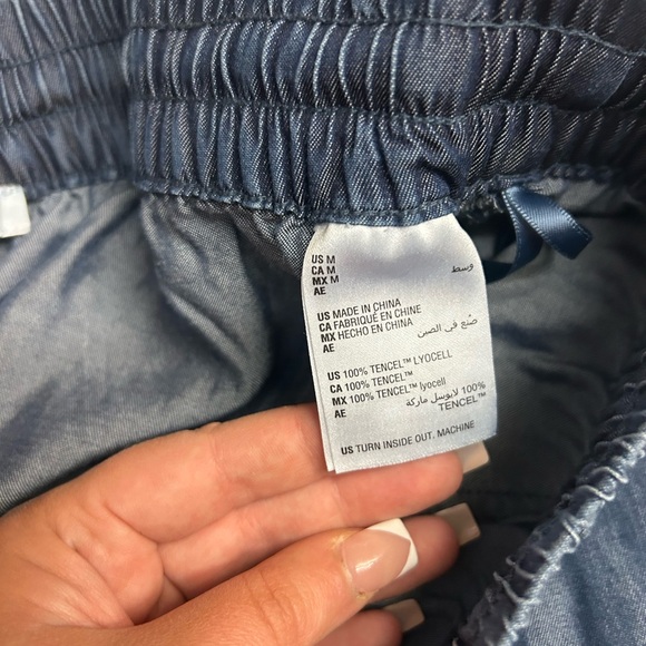 Bar III Chambray Pull on Jogger Pants in Medium Wash Size M - Picture 8 of 8